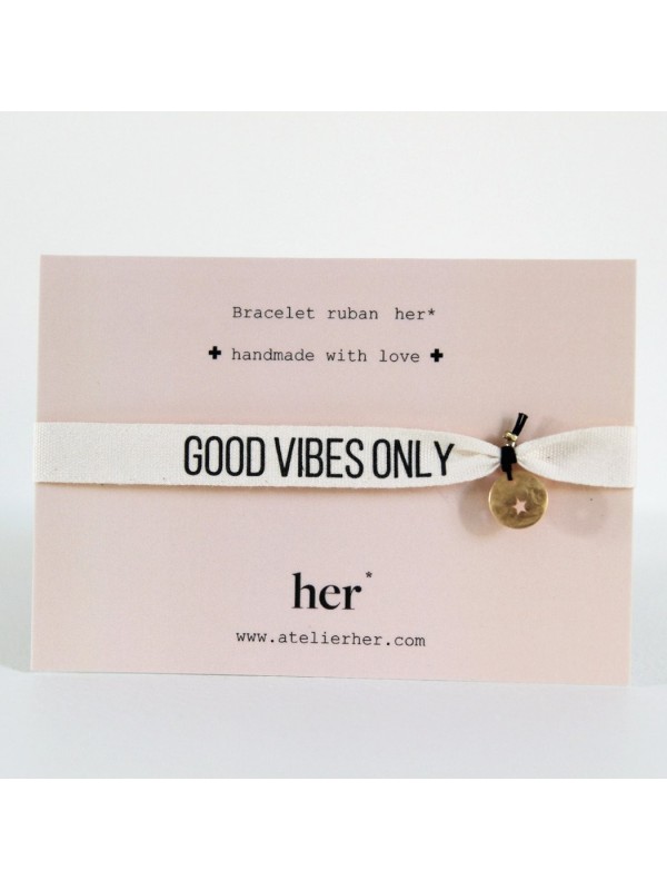 Bracelet message Her - good vibes n°2
