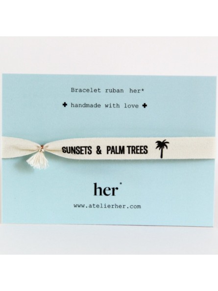 Bracelet message Her - Sunsets n°1