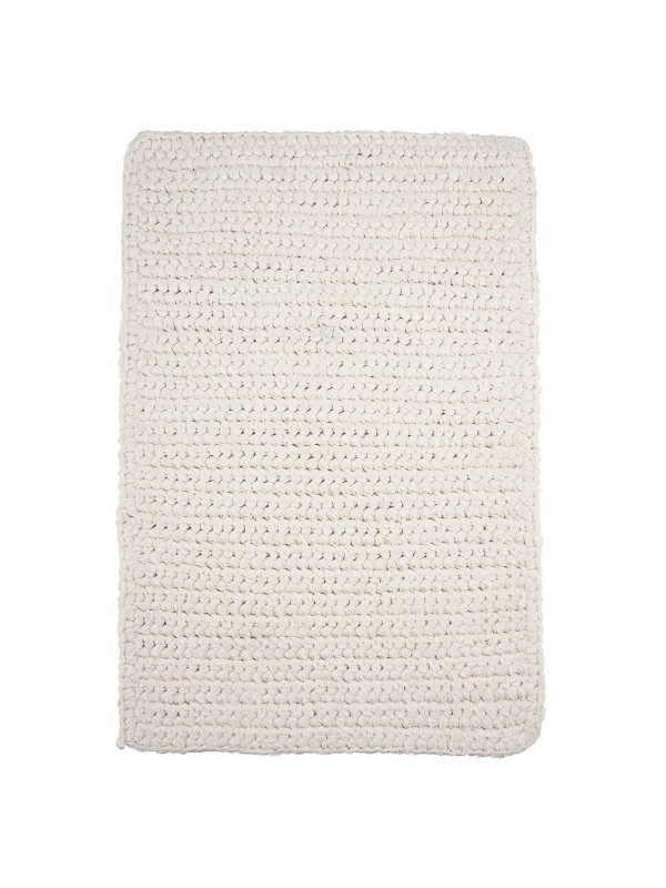 Tapis crochet blanc 90x60 cm - House Doctor