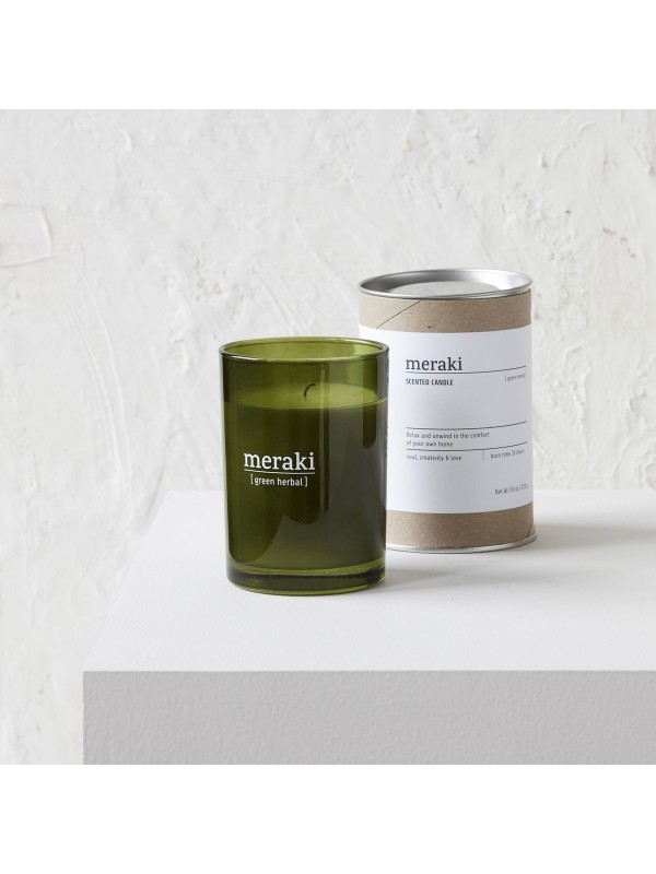 Bougie parfumée Green herbal - Meraki