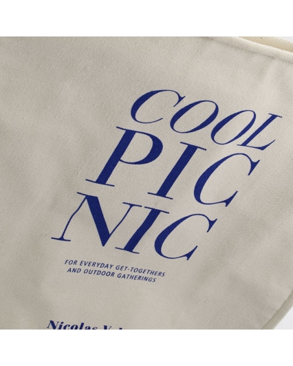 Sac pique-nique isotherme - Cool picnic - Blanc cassé