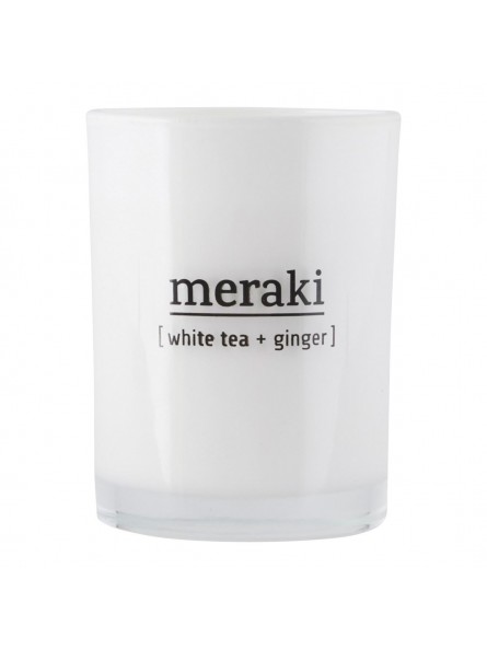 Bougie parfumée - White tea & ginger - MERAKI