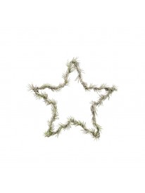 Couronne de Noël 25 cm - étoile Nature lumineuse - HOUSE DOCTOR