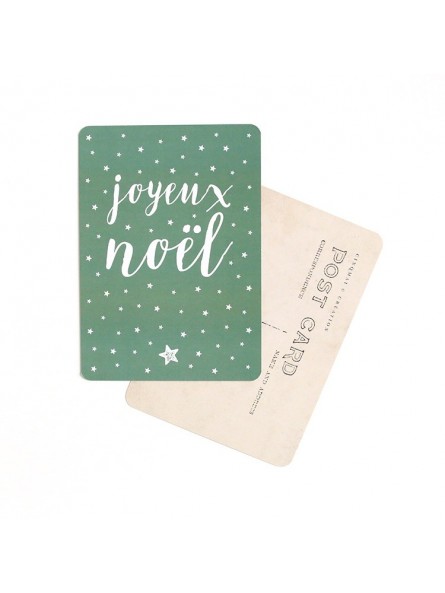 Carte postale - Joyeux Noël - Green
